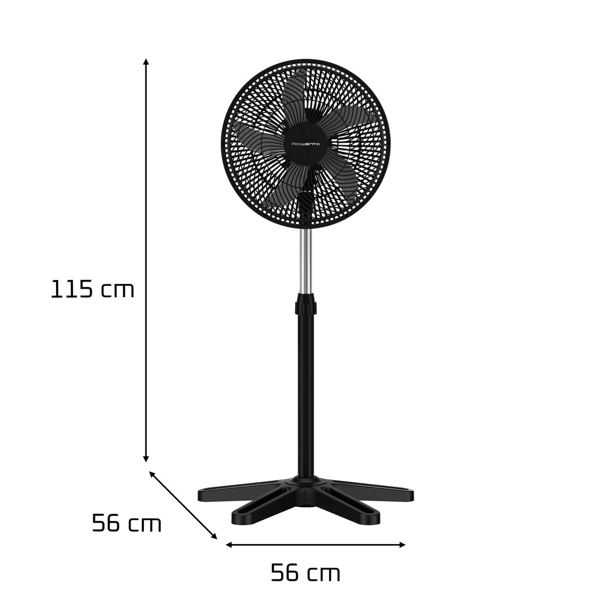 Ventilador de pie Rowenta VU3110 Turbo Essential con 3 velocidades 9