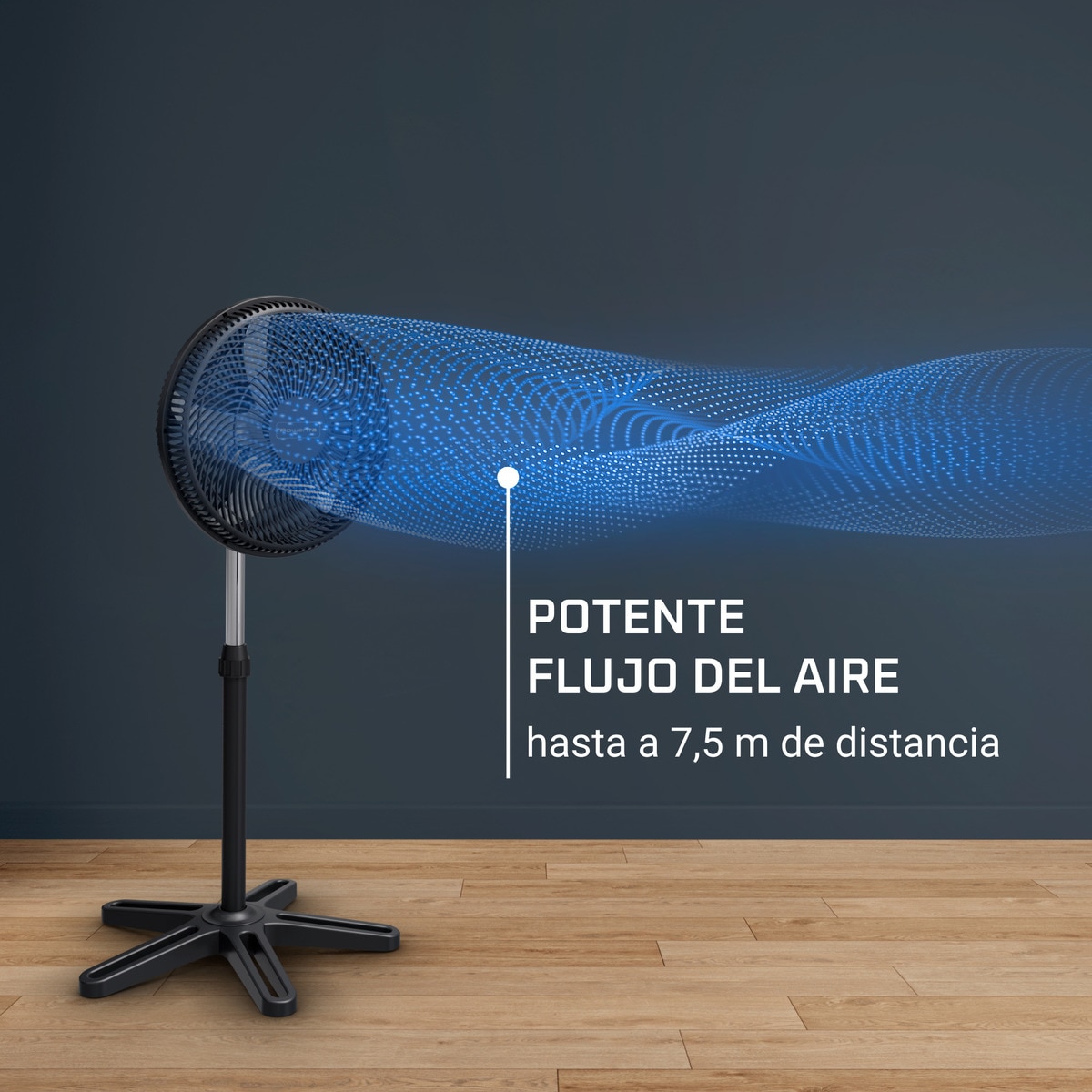 Ventilador de pie Rowenta VU3110 Turbo Essential con 3 velocidades 4