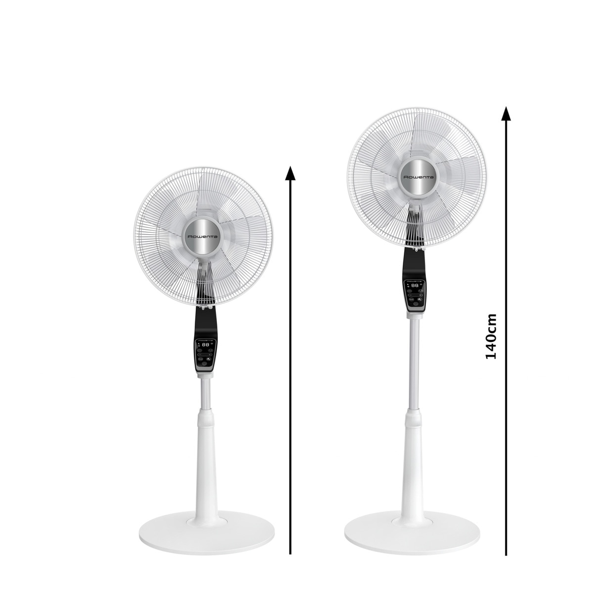 Ventoinha de Pé Rowenta VU5690 Turbo Silence Extreme de 34 W e de 14 Velocidades - Diâmetro 40 cm - Branco Branco-10