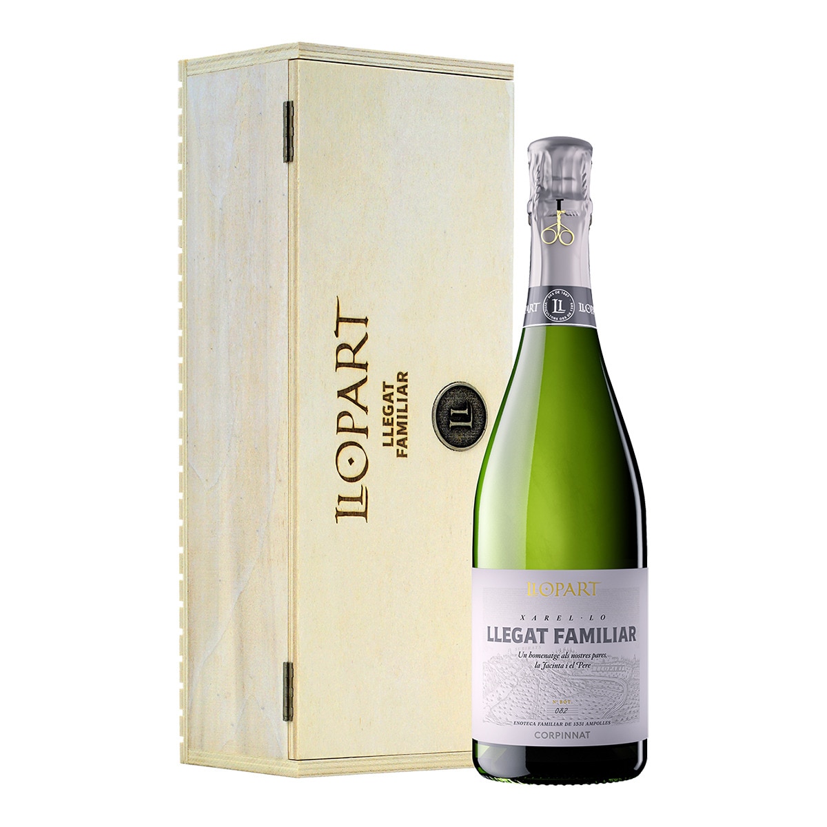 Imagen 0 de Estuche cava Llegat Familiar Llopart 2010 Brut Nature