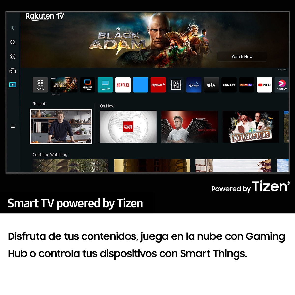 TV LED 138cm (55") Samsung CU6905 Crystal UHD 4K Smart TV 2024 Negro-7