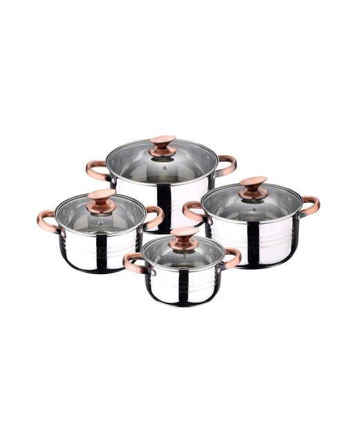 Imagen 0 de Batería 8  piezas de acero inoxidable