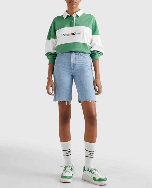 Imagen 0 de Bermuda vaquera Harper de mujer de tiro alto