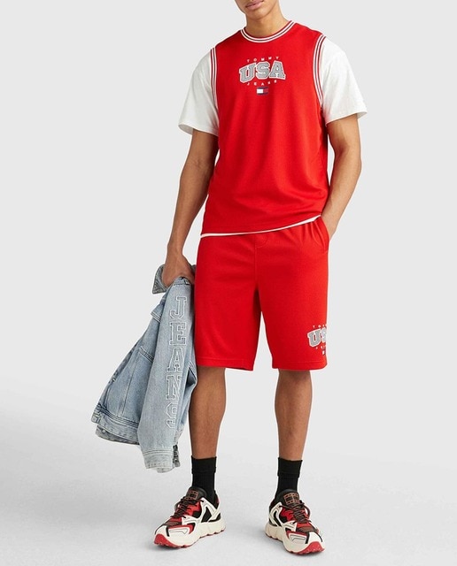 Imagen 0 de Bermuda de hombre estilo basket fit oversize