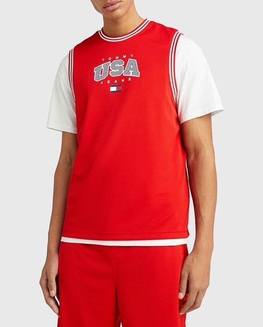 Imagen 0 de Camiseta de hombre sin mangas estilo basket