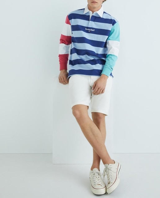 Imagen 0 de Polo de hombre tipo rugby de manga larga