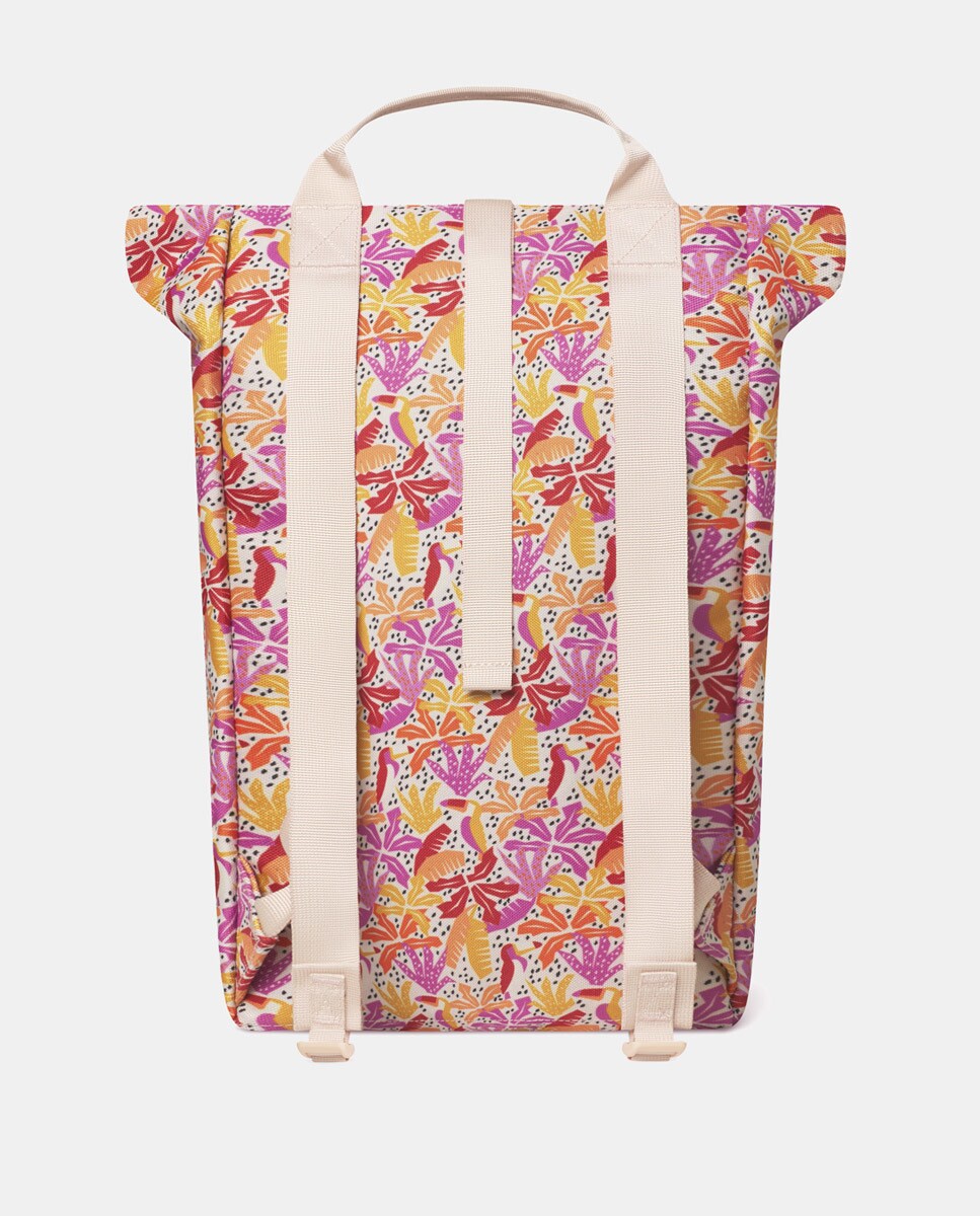 Mochila Unissexo Starter Mendoza Medium em Material Reciclado e Repelente à Água - Laranja Multicolor-4