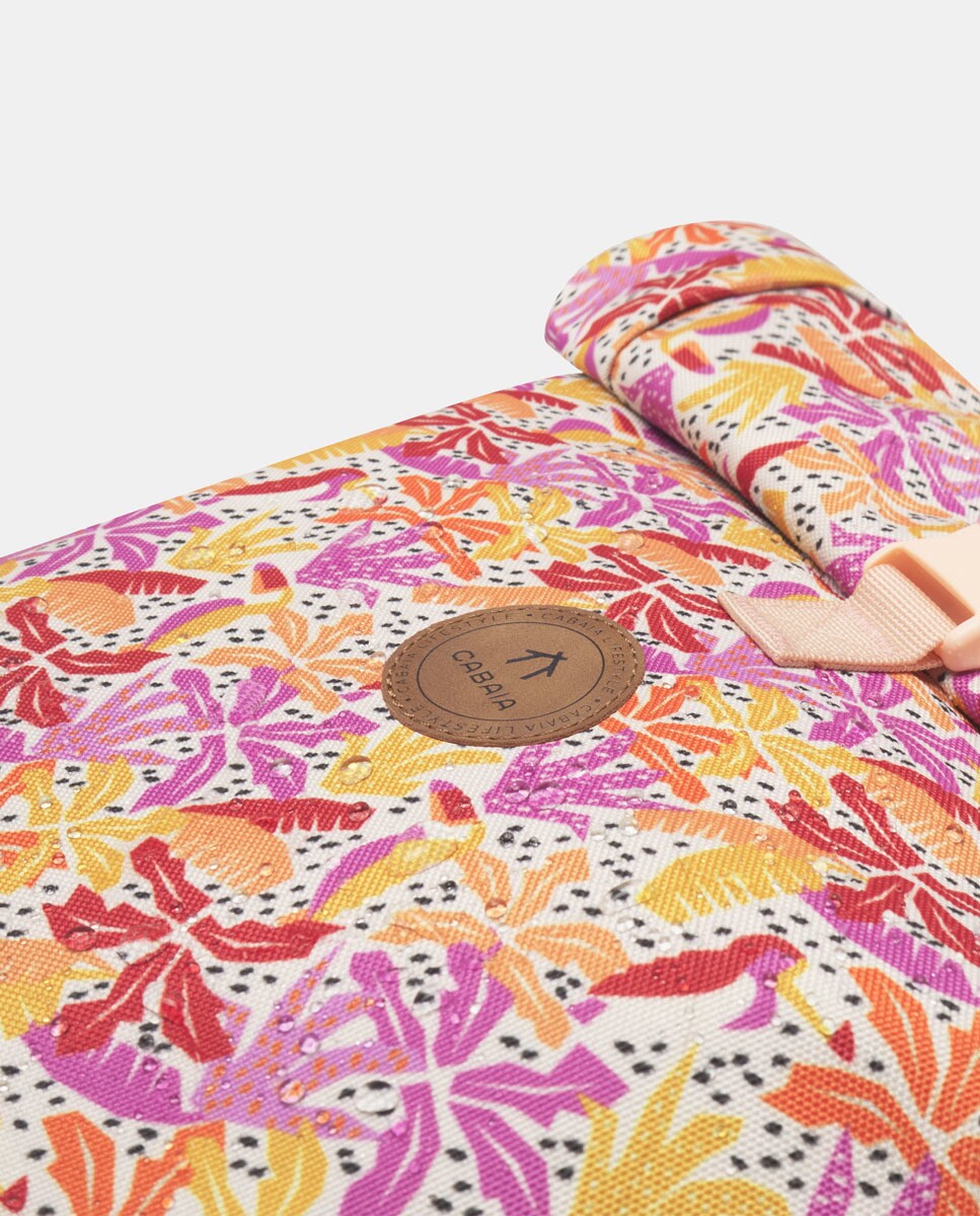 Mochila Unissexo Starter Mendoza Medium em Material Reciclado e Repelente à Água - Laranja Multicolor-5