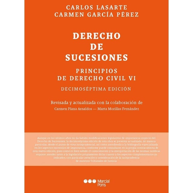 Imagen 0 de Principios de Derecho civil T.VI: Tomo VI: Derecho de sucesiones 17ª ed.  (Tapa blanda con solapas)