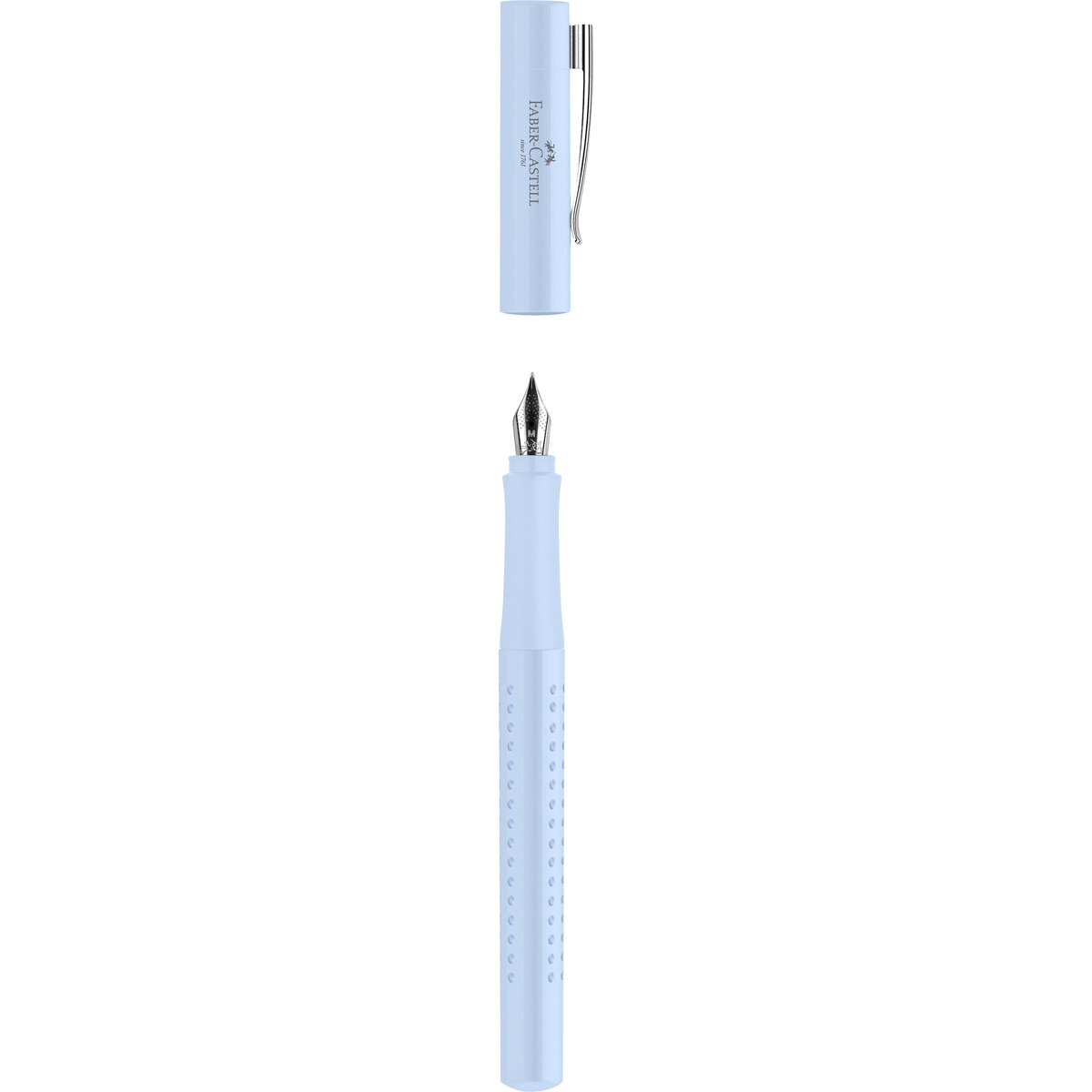 Pluma estilográfica grip 2010 harmony punta M Faber-Castell sky blue Sky Blue-2