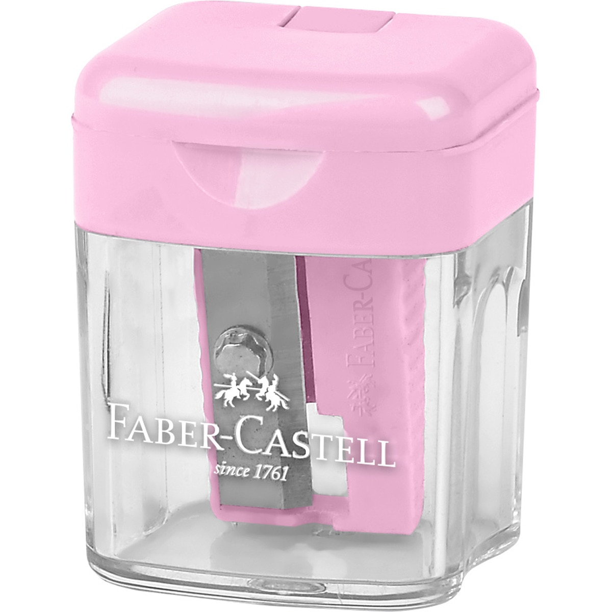 Sacapunta sencillo con deposito Faber-Castell colores pastel Surtido-5