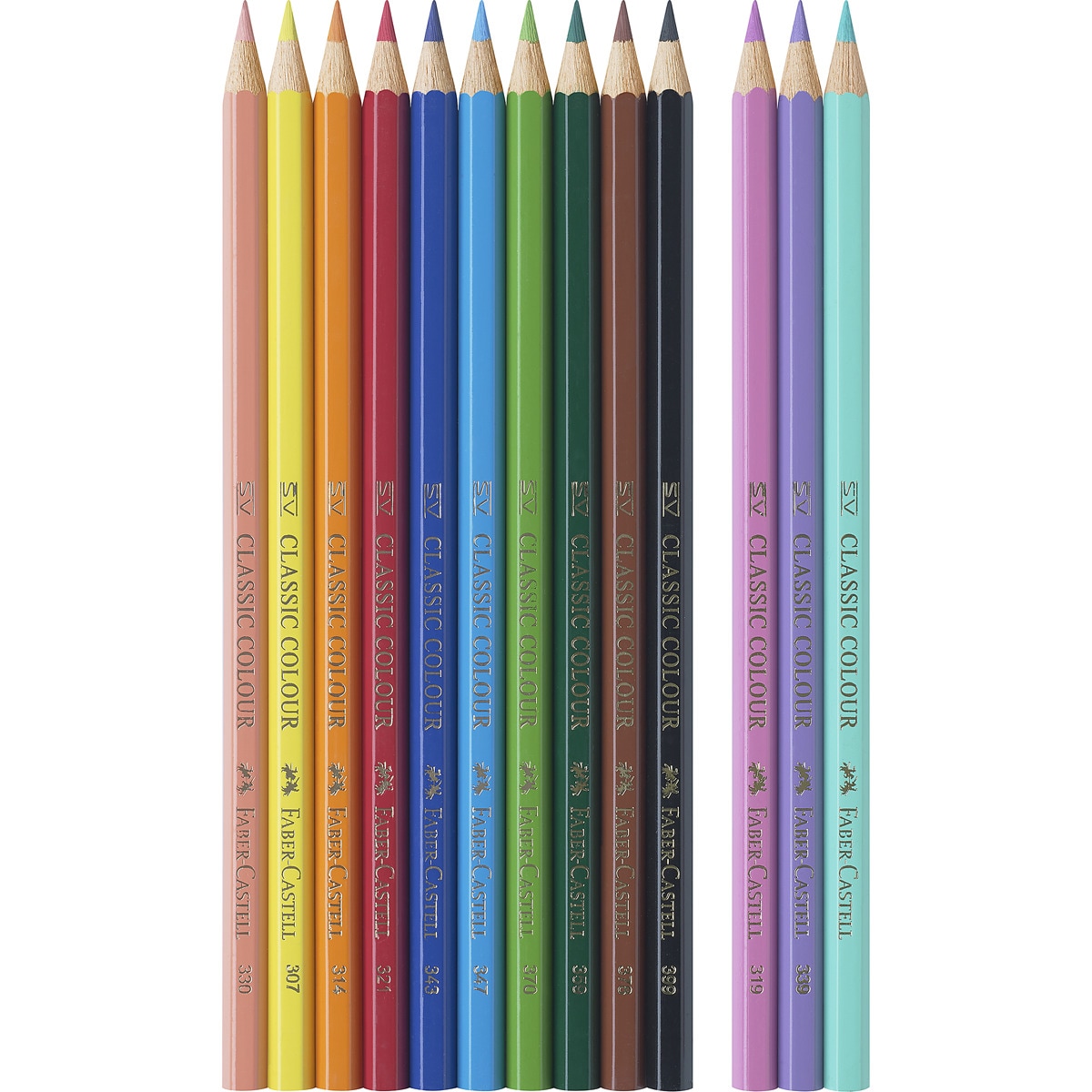 Estuche 10+3 lápices de color escolares unicornio Faber-Castell Multicolor-3