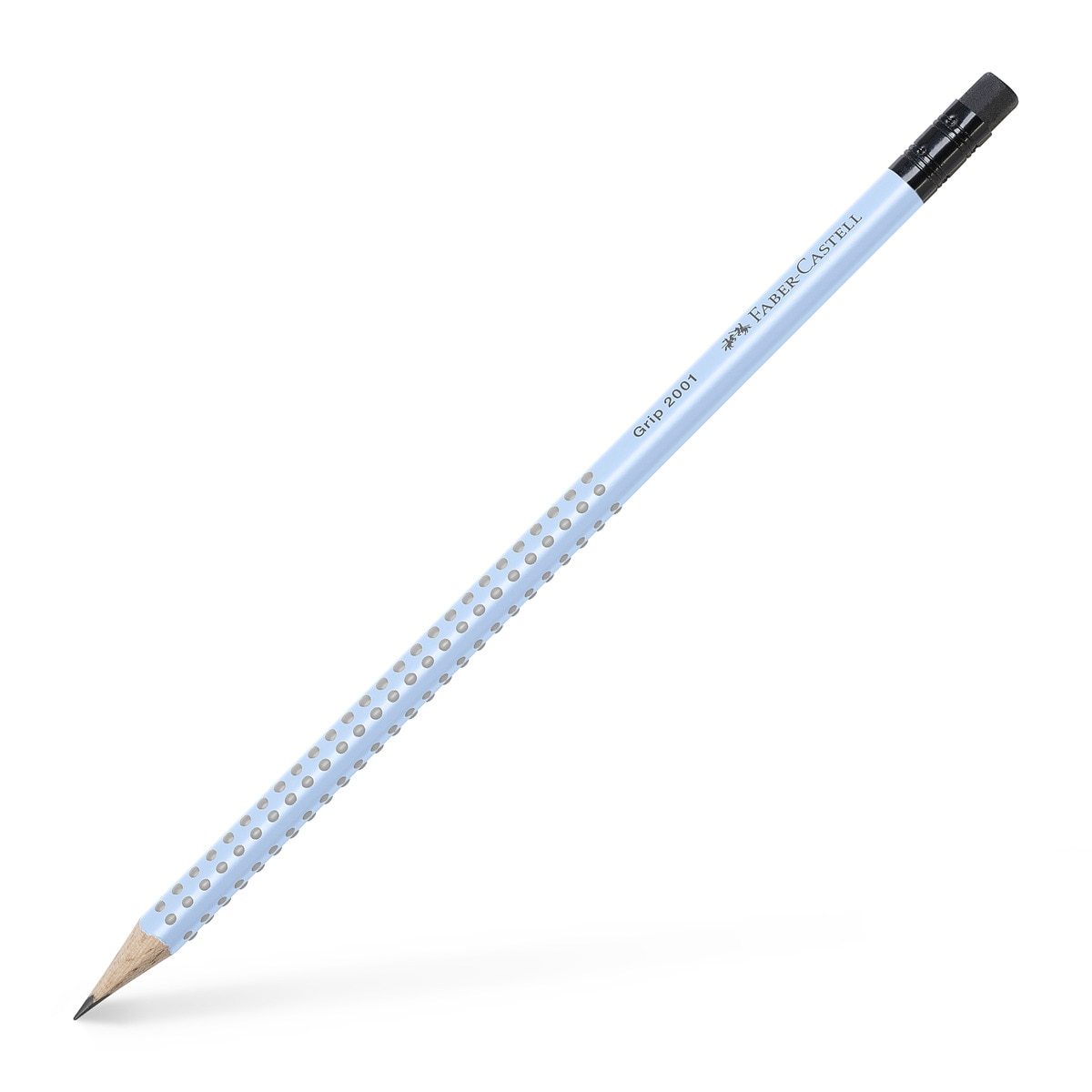 Lápiz grip con goma HB triangular Faber-Castell sky blue Sky Blue-2