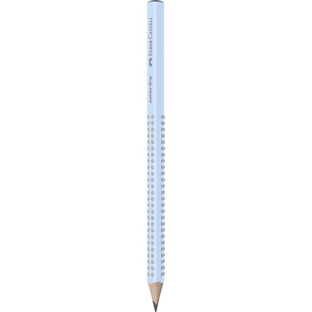 Imagen 0 de Lápiz grip jumbo HB triangular Faber-Castell sky blue