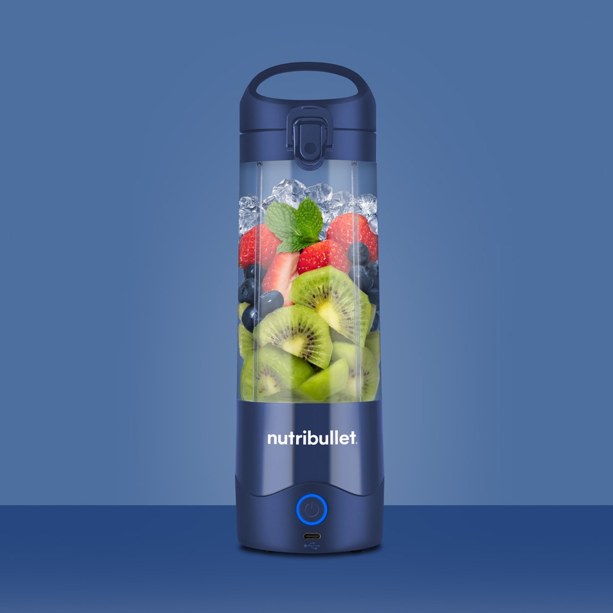 Batidora personal Nutribullet Portable NBP003NBL con carga USB Navy-8