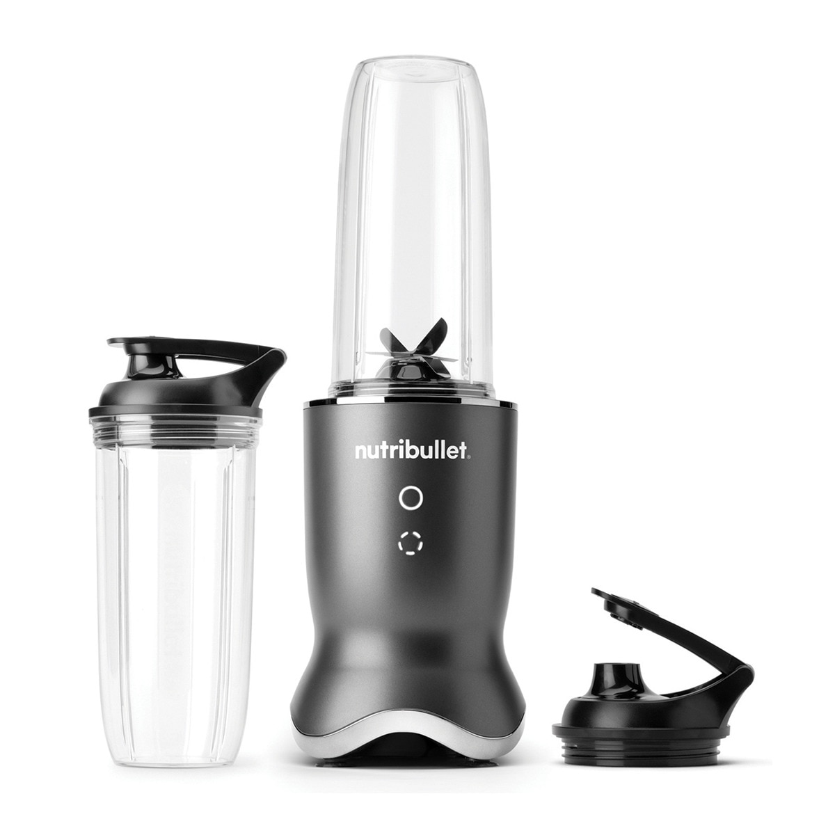 Batidora personal Nutribullet Ultra NB1206DGCC silenciosa con 2 vasos de viaje Negro-1