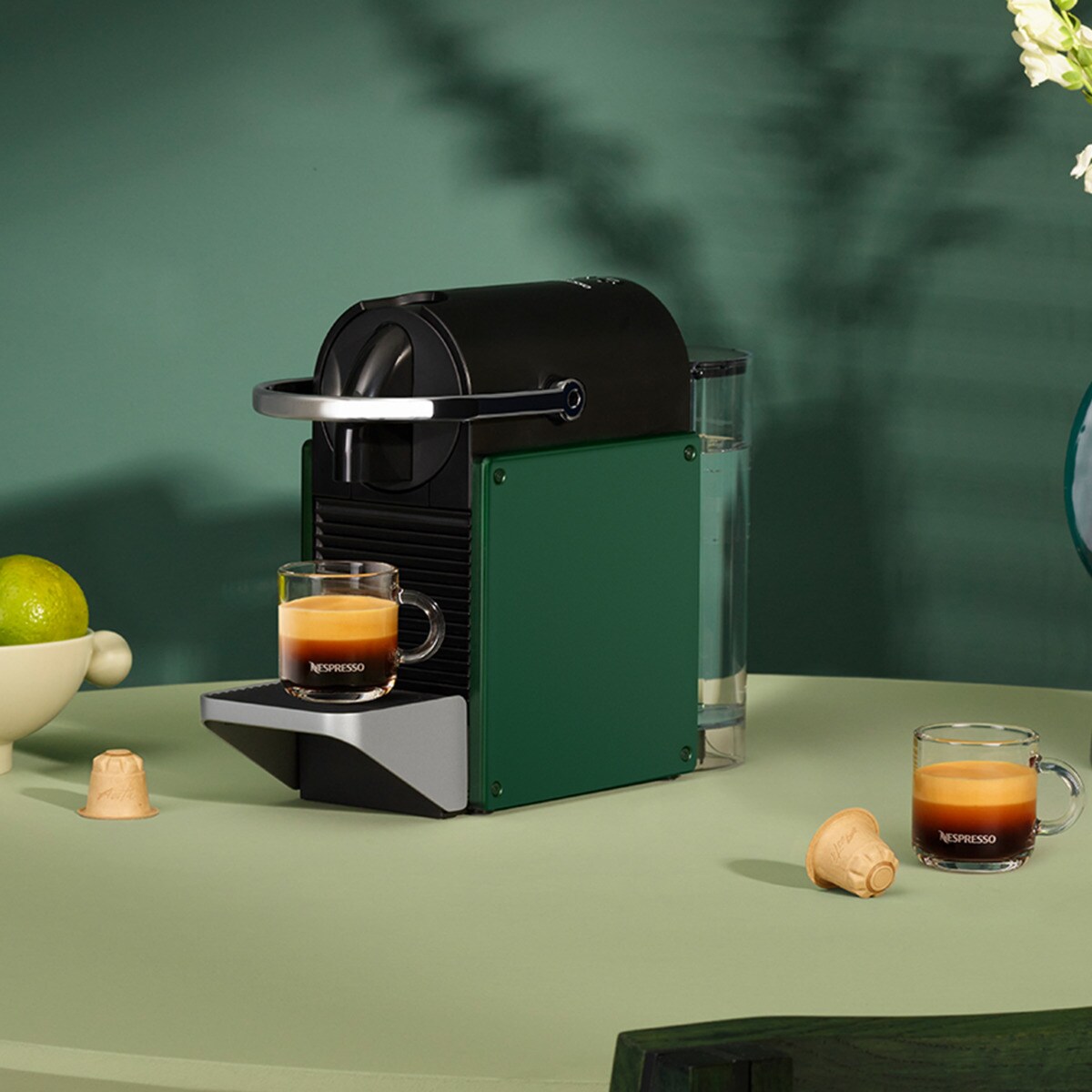 Cafetera de cápsulas automática Krups Pixie Redesign Nespresso Verde-6