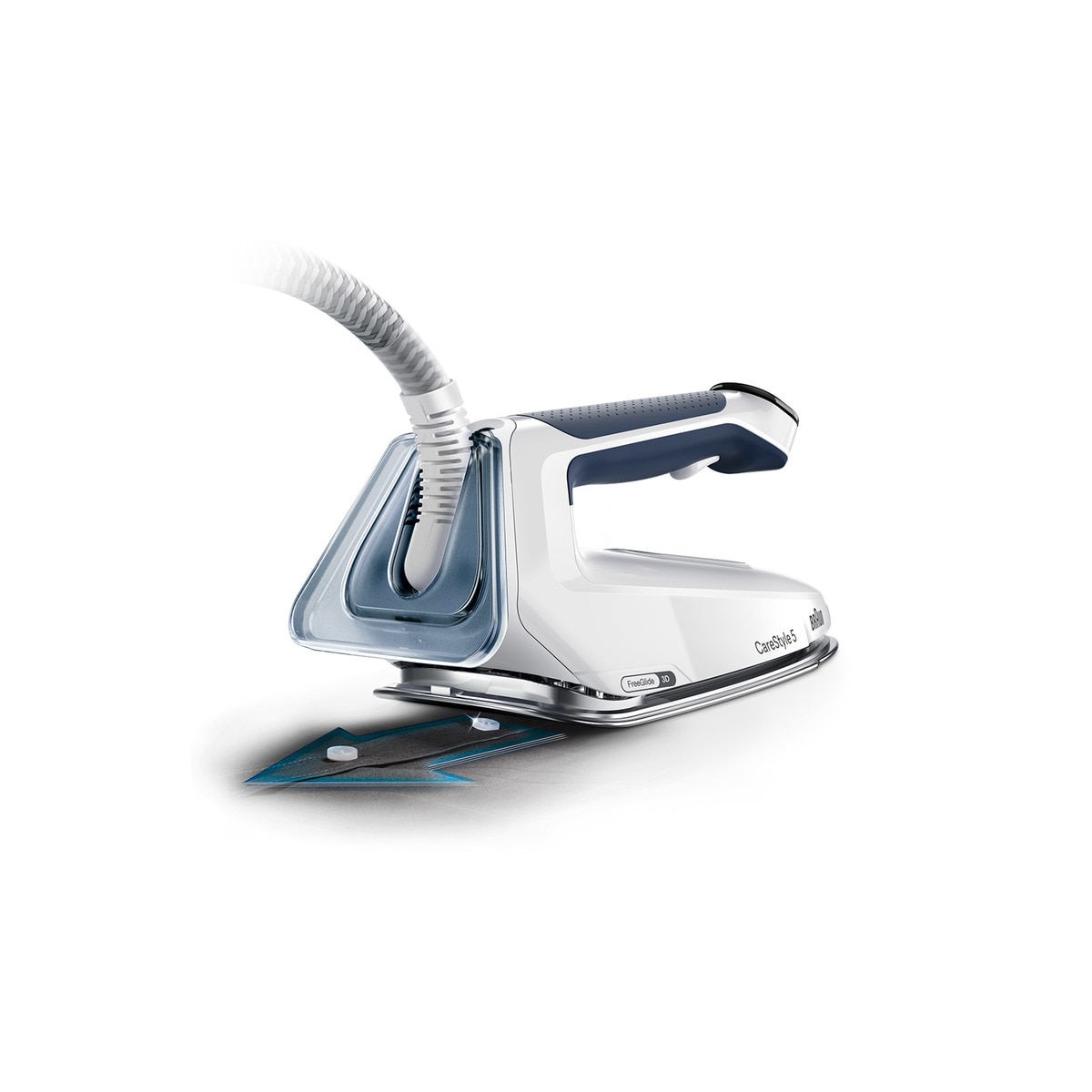 Ferro de Engomar com Caldeira Braun CareStyle 5 IS5245BL Ergonómico com Sistema de Vapor Extra Potente Azul-3