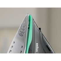 Plancha de vapor Braun TexStyle 5 SI5277GR con suela cerámica y función de vaporización vertical Negro / Verde-5