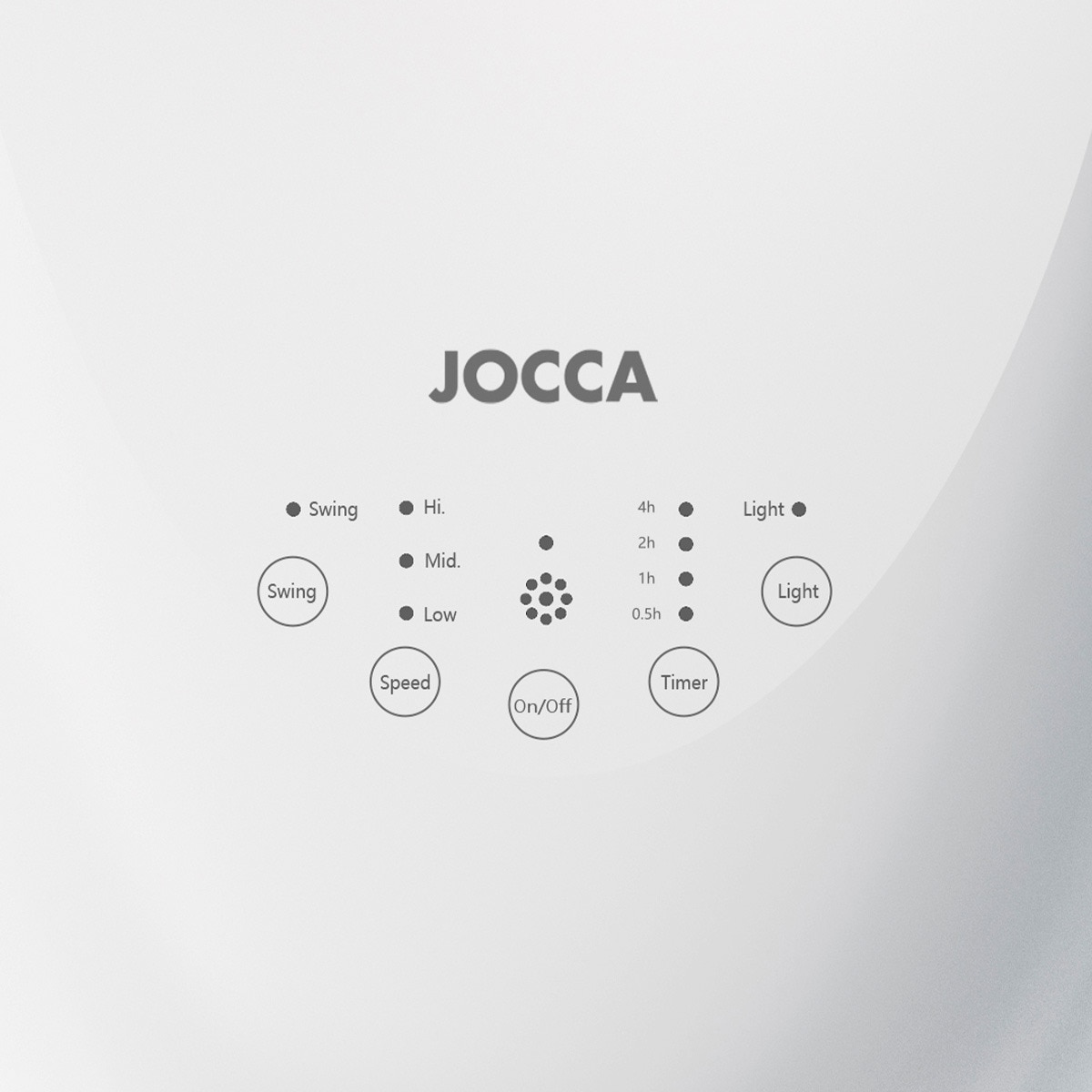 Ventilador Jocca 2357 sin aspas Blanco-4