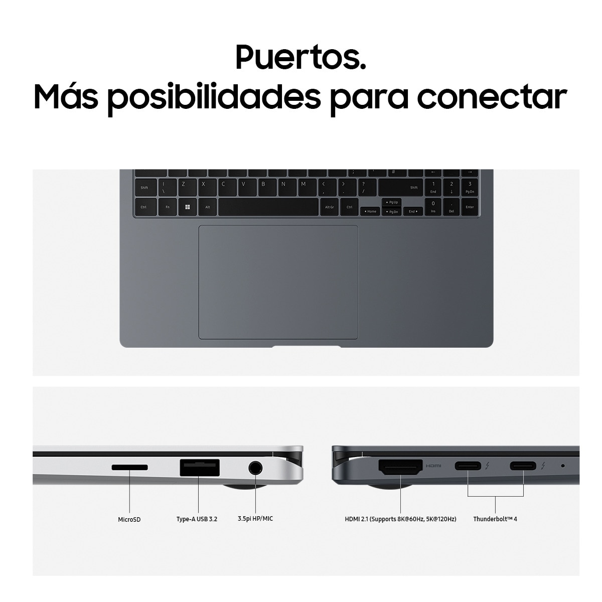 Convertible 2 en 1 Samsung Galaxy Book4 Pro 360  NP960QGK-KG2ES, Intel Core Ultra 7-155H, 16GB, 512GB SSD, 16", W11 Gris Grafito-6