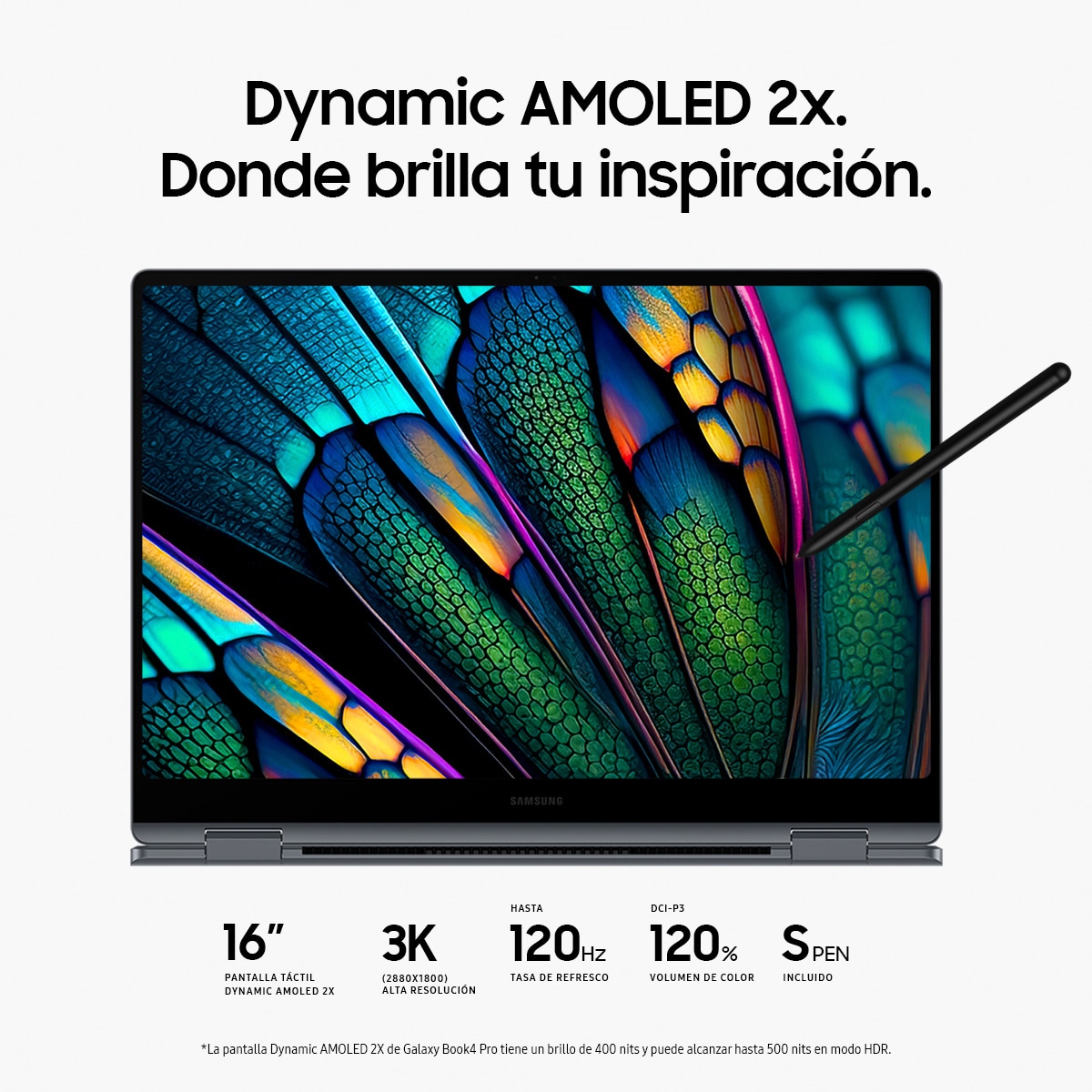 Convertible 2 en 1 Samsung Galaxy Book4 Pro 360  NP960QGK-KG2ES, Intel Core Ultra 7-155H, 16GB, 512GB SSD, 16", W11 Gris Grafito-4
