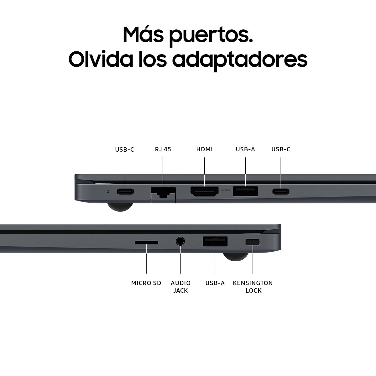 Portátil Samsung Galaxy Book4 NP750XGK-KG3ES, Intel Core 7-150U, 16GB, 512GB SSD, 15,6", W11 Gris Grafito-5