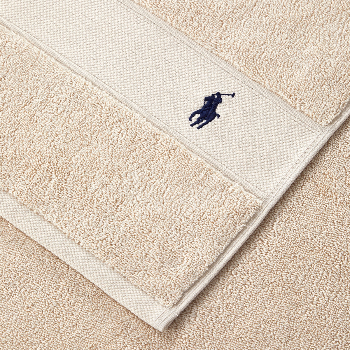 Toalla de baño algodón 600 gr/m² Polo Player Ralph Lauren Home - Beige Tocador Beige-3