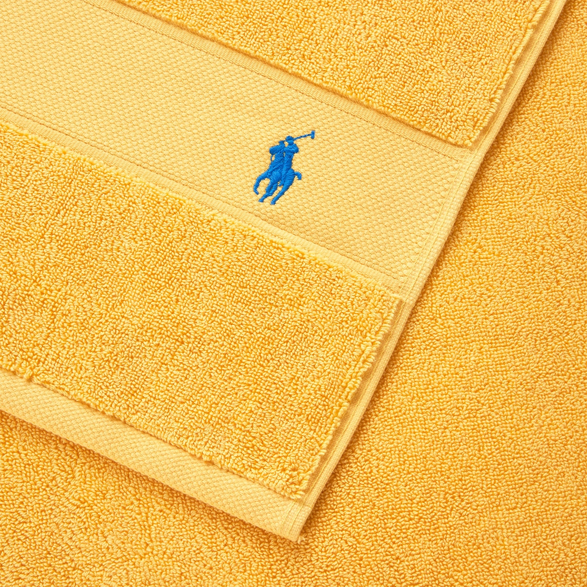 Toalla de baño algodón 600 gr/m² Polo Player Ralph Lauren Home - Amarillo Tocador Amarillo-3