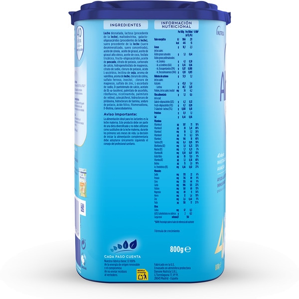 Advance 4 leche infantil de crecimiento con Pronutra+ a partir de los 2 años Box 800 g