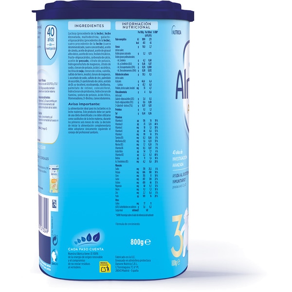 Advance 3 leche de crecimiento en polvo desde los 12 meses 800 g