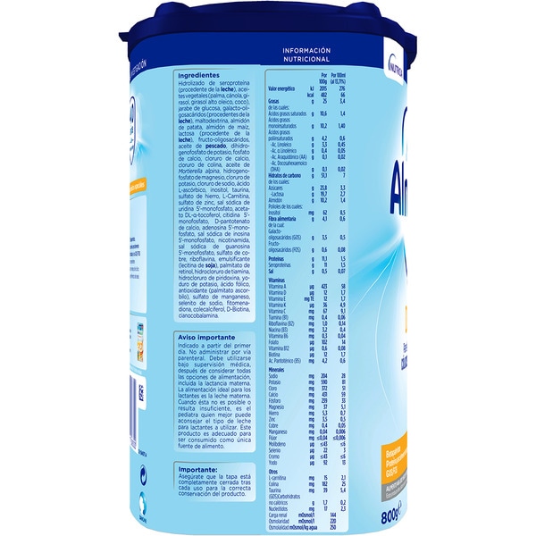 Advance 1 Digest leche para lactantes desde el primer día box 800 g para el manejo dietético de cólicos y estreñimiento