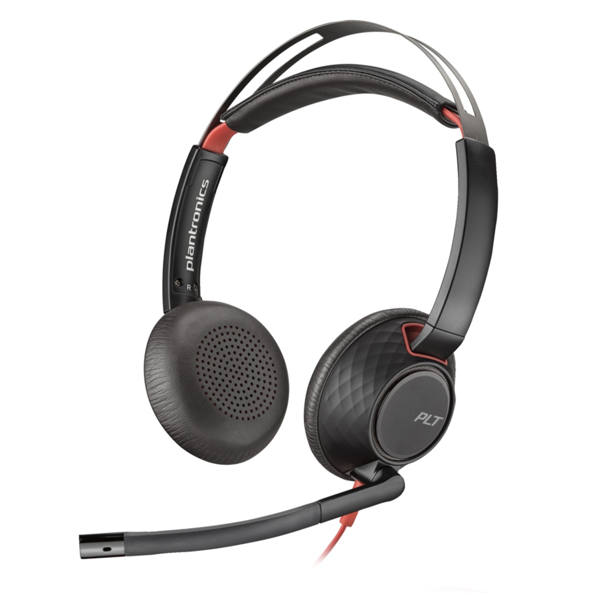 Auriculares de diadema con cable y micrófono Poly Blackwire 5220 USB-C Negro-1