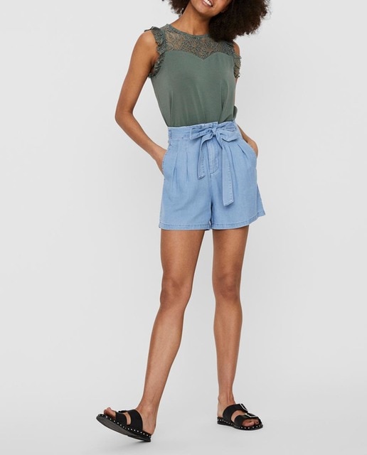 Imagen 0 de Shorts de mujer con cinturón 100% reciclado