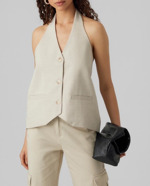 Imagen 0 de Chaleco de vestir de mujer con espalda abierta