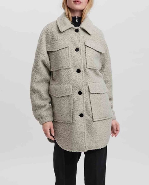 Imagen 0 de Abrigo de mujer de paño manga larga