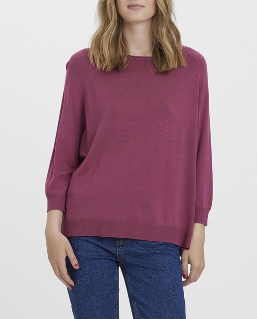 Imagen 0 de Top de mujer cuello redondo manga 3/4