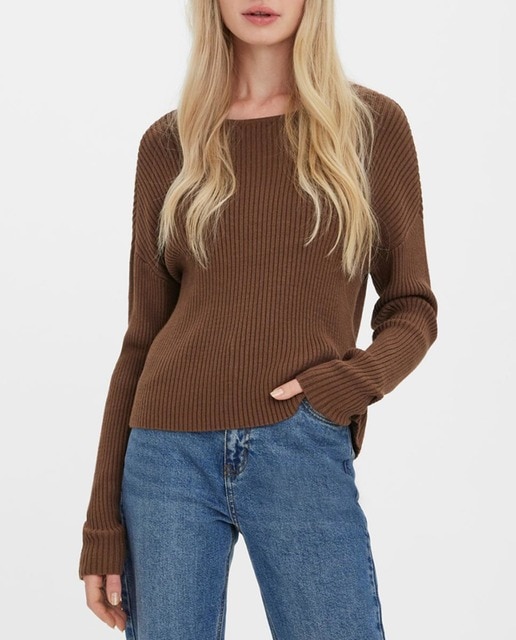 Imagen 0 de Jersey liso manga larga de mujer