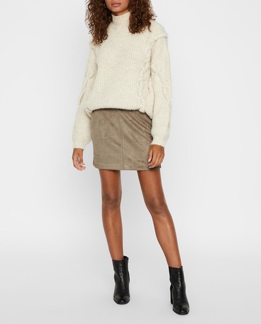 Imagen 0 de Falda corta de antelina