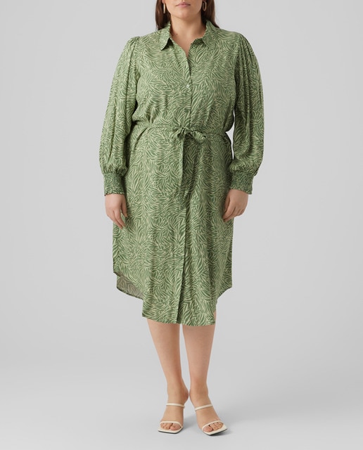 Imagen 0 de Vestido camisero midi Curve