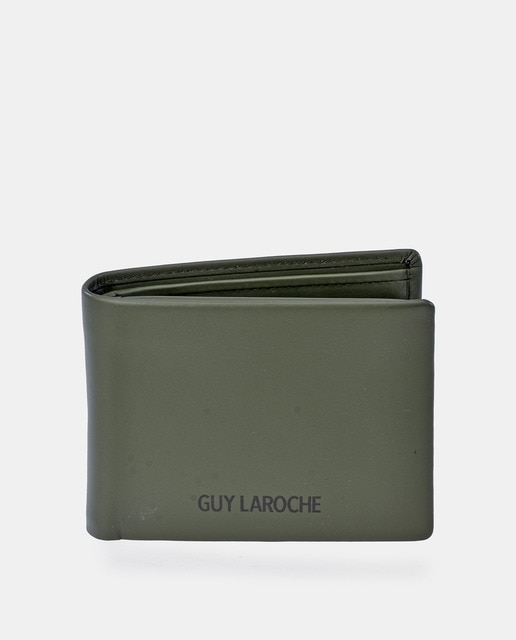 Imagen 0 de Cartera americano Guy Laroche con monedero interior en piel color negro