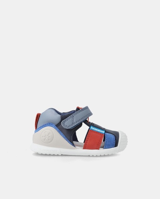 Imagen 0 de Sandalias cerradas de bebé niño tipo cangrejeras con logotipo y cierre adherente