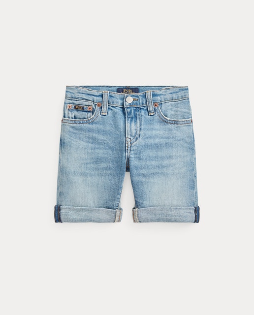 Imagen 0 de Bermuda vaquera de niño en azul índigo
