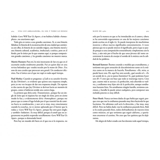 Una luz abrasadora, el sol y todo lo demás: Joy Division. La historia oral  (Tapa blanda) 3