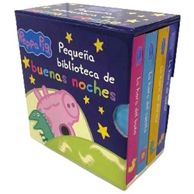 Imagem 0 de Peppa Pig. Libro juguete - Pequeña biblioteca de buenas noches: La hora del cuento - La hora de soñar - La hora del baño - La hora de dormir