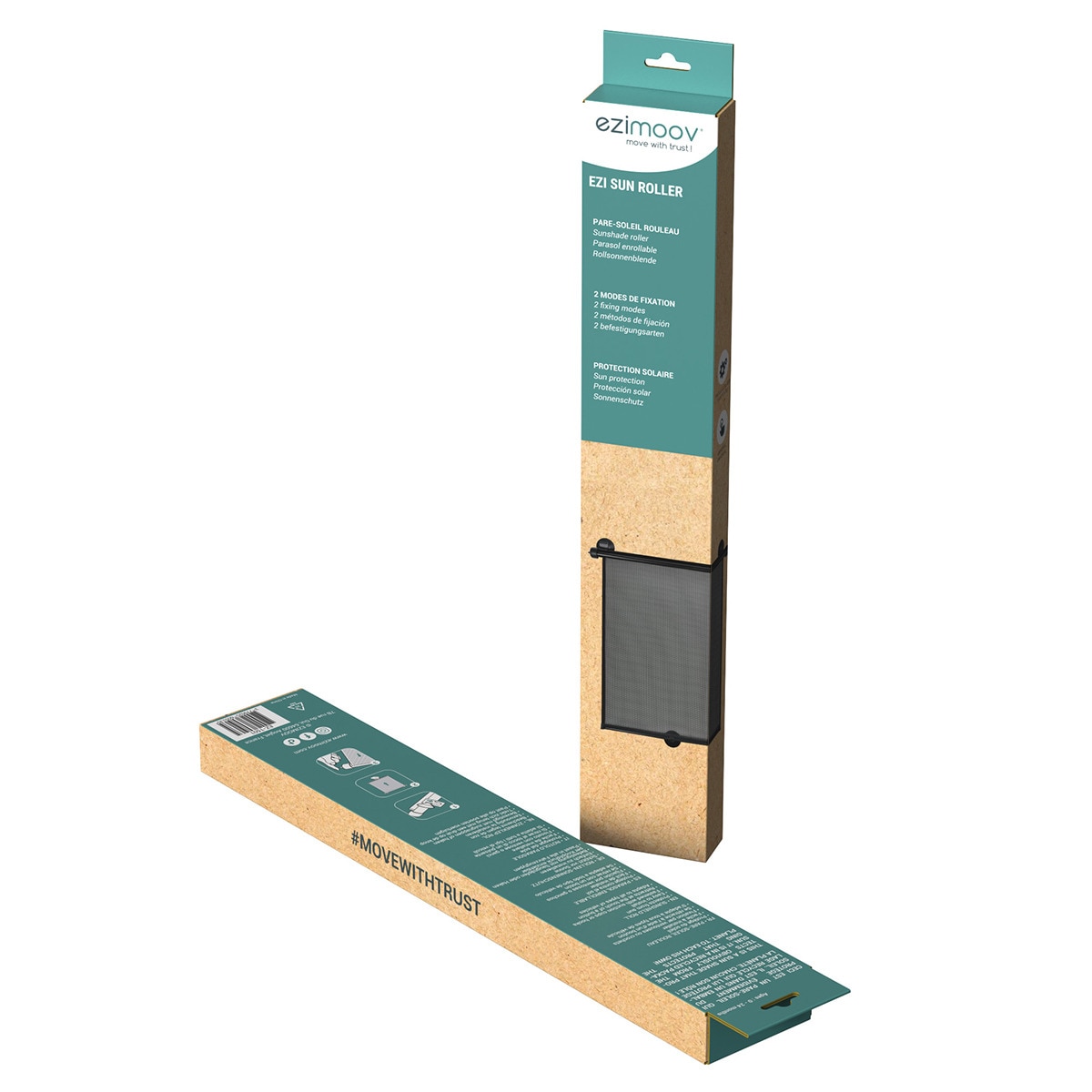 Guarda-sol Enrolável para Carrinho 2 Unidades Preto-8