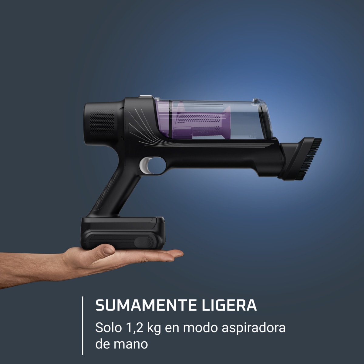 Aspirador de escoba recargable Rowenta X-Pert 7.6 RH6A35WO con Tecnología ciclónica 4