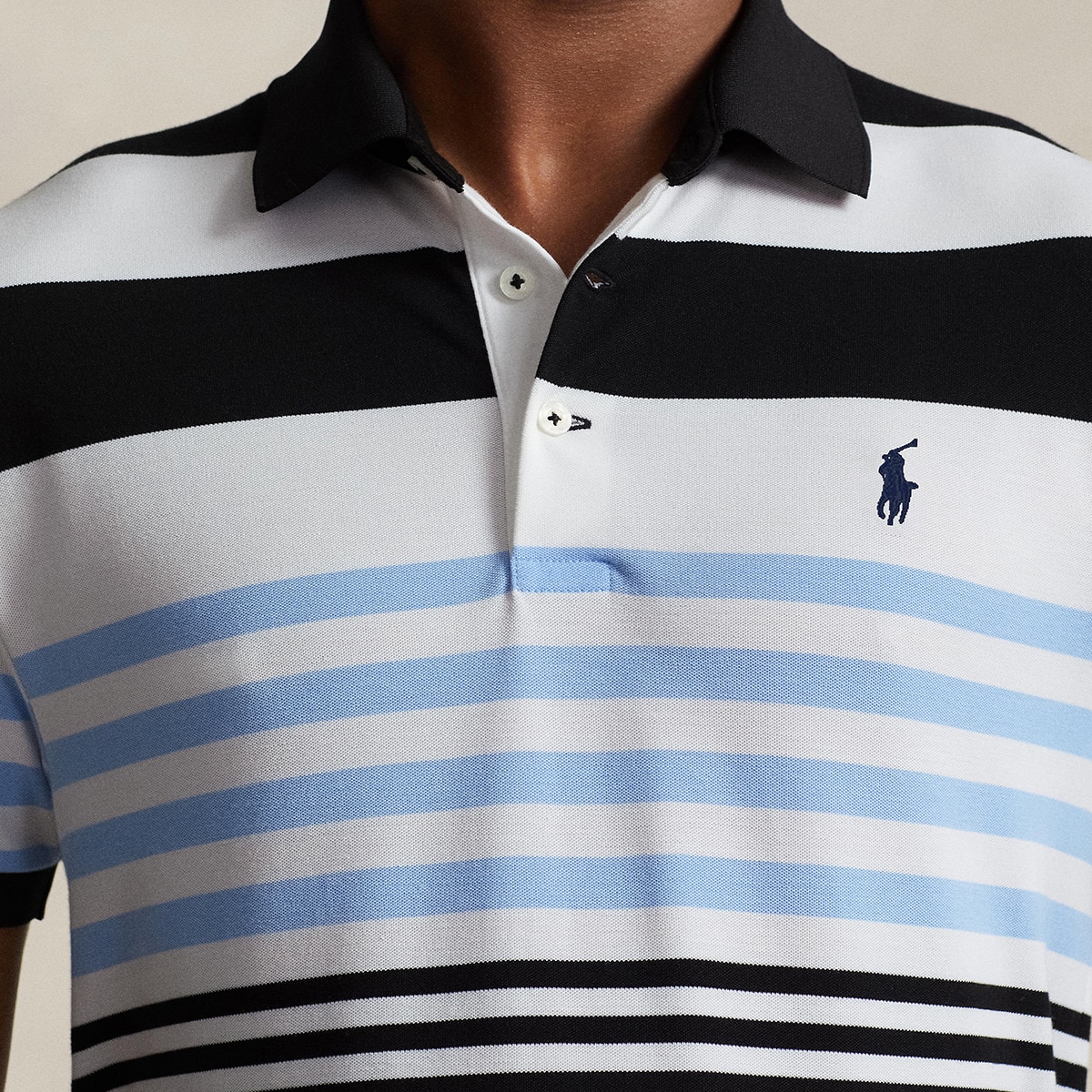 Polo de Homem em Tecido Técnico Cintado Polo Golf Multicolor-3