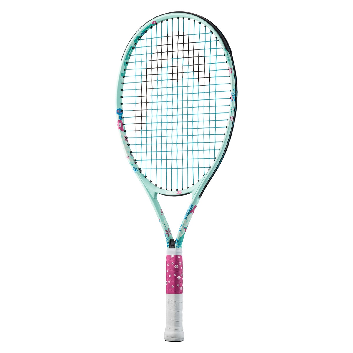 Raquete de Ténis Junior Coco 25 Encordoada Azul / Rosa-1