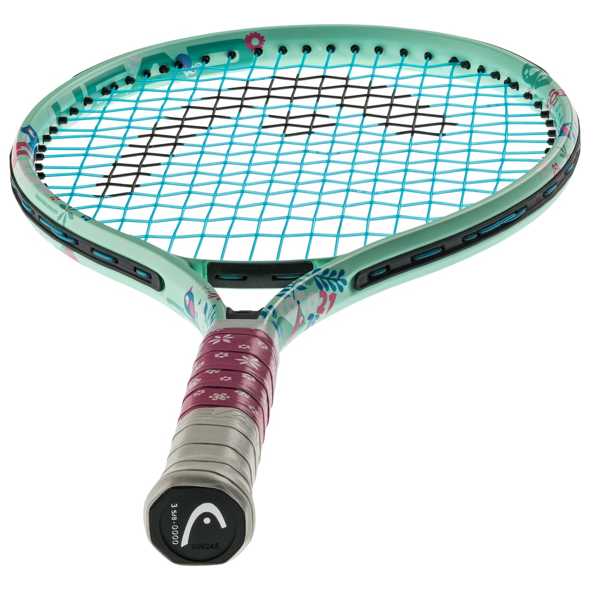 Raquete de Ténis Junior Coco 21 Encordoada Azul / Rosa-3